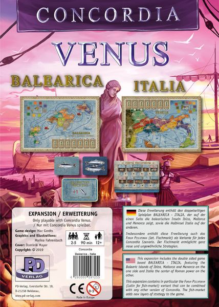 Concordia Venus :Balearica and Italia Map